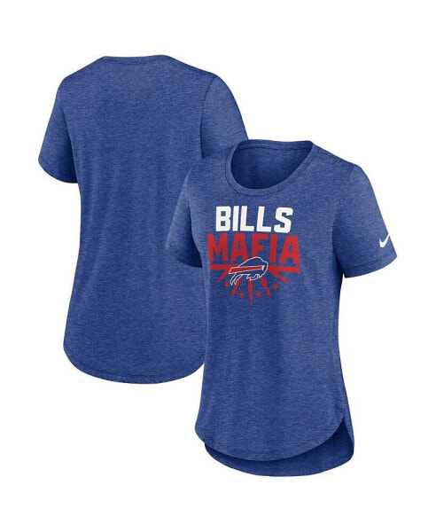 Women's Heather Royal Buffalo Bills Local Fashion Tri-Blend T-shirt