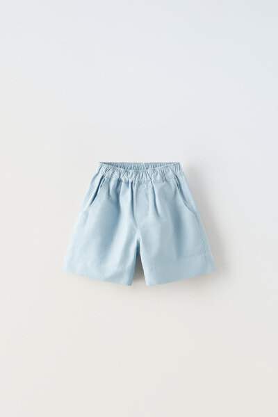 Poplin bermuda shorts