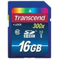 Transcend SD Card SDXC/SDHC Class 10 UHS-I 16GB - 16 GB - SDHC - Class 10 - NAND - 90 MB/s - Class 1 (U1)