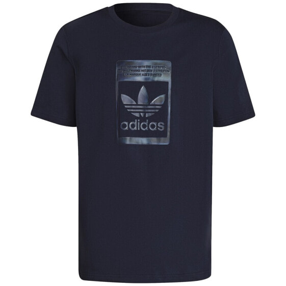 Мужская спортивная футболка черная с логотипом Adidas Camo Infill Tee