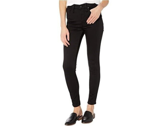 Madewell 265944 Women 10'' High-Rise Skinny Jeans Black Size 35