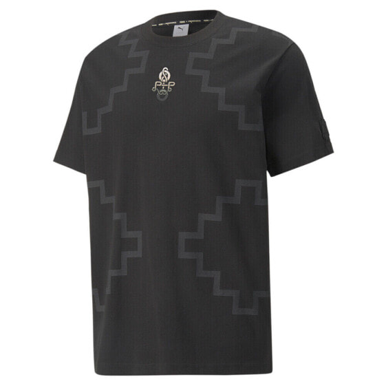 Puma Pronounce X Elevated Crew Neck Short Sleeve T-Shirt Mens Black Casual Tops