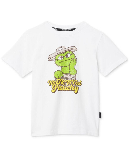 X Sesame Street Toddler and Little Kids Oscar The Grouch T-Shirt
