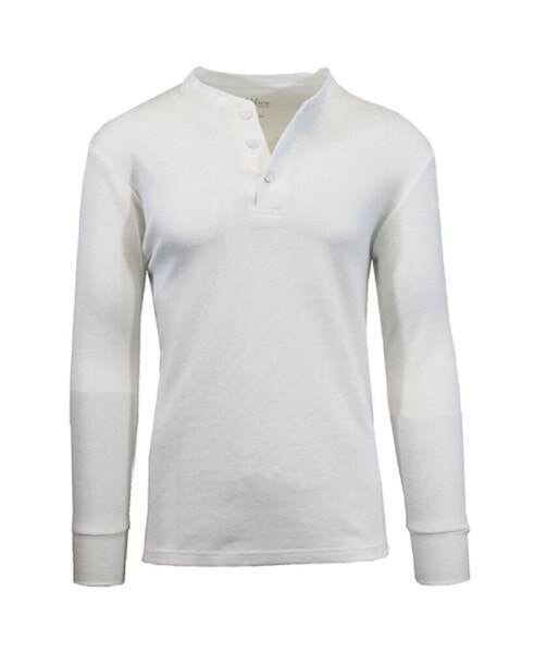 Men's Long Sleeve Thermal Henley Tee