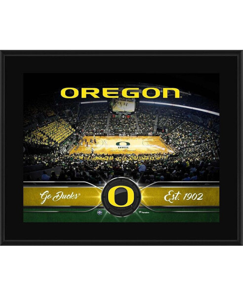 Oregon Ducks 10.5'' x 13'' Sublimated Basketball Plaque