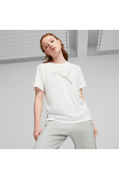 Evostrıpe Tee Kadın T-shirt 676070-02 White