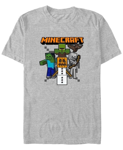 Men's Minecraft Pumpkin King Short Sleeves T-shirt