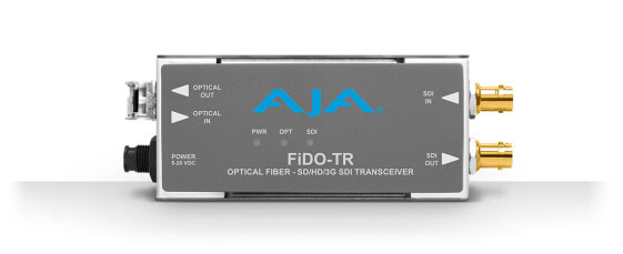 AJA FiDO-TR-MM - 3 Gbit/s - Active video converter - Gray - 20 V - 0 - 40 °C - -40 - 60 °C