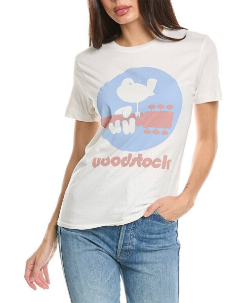 Goodie Two Sleeves Woodstock T-Shirt Women's White L