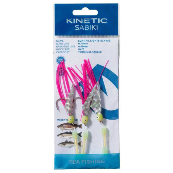 KINETIC Sabiki Sun Tail Lightstick Feather Rig