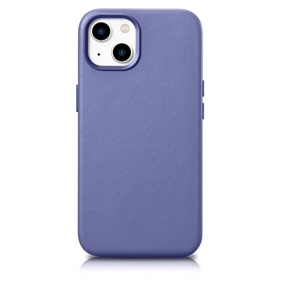 Чехол для смартфона ICARER кожаный iPhone 14 Plus фиолетовый