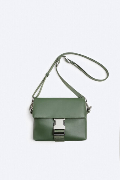 Buckled crossbody bag