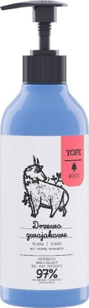 Yope YOPE WOOD Żel pod prysznic Drzewo Gwajakowe, Mirra, Tonka 400 ml