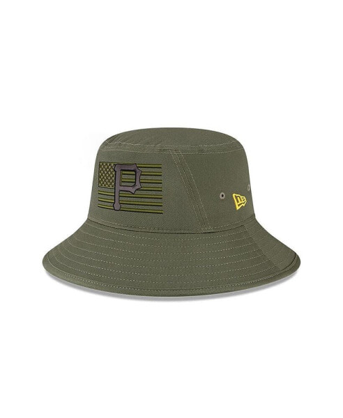 Men's Green Pittsburgh Pirates 2023 Armed Forces Day Bucket Hat