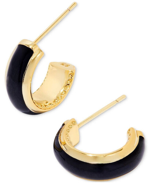 Gold-Tone Ainsley Small Huggie Hoop Earrings, 0.59"