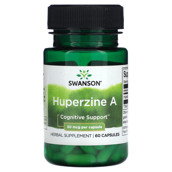 Витамин Swanson Huperzine A, 50 мкг, 60 капсул