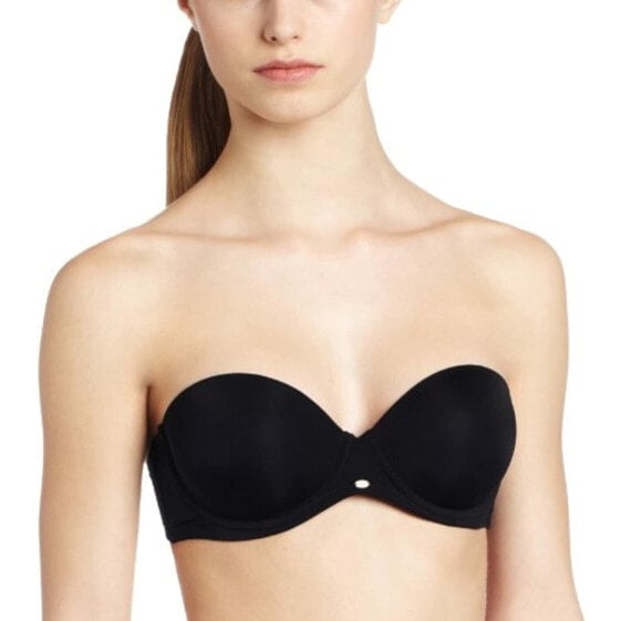 Calvin Klein 276142 Women's Naked Glamour Strapless Push Up Bra, Black, 32D