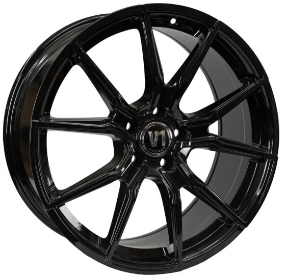 Колесный диск литой V1 Wheels V1 schwarz glänzend lackiert 8.5x19 ET45 - LK5/112 ML66.6