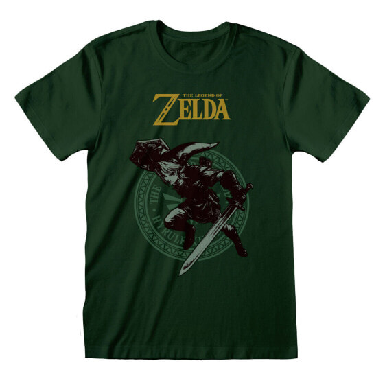 Футболка унисекс The Legend of Zelda Link Pose зеленая