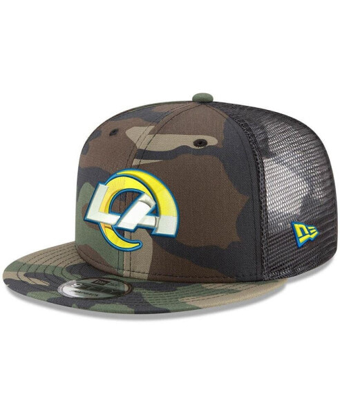 Men's Camo Los Angeles Rams Woodland 9FIFTY Snapback Hat