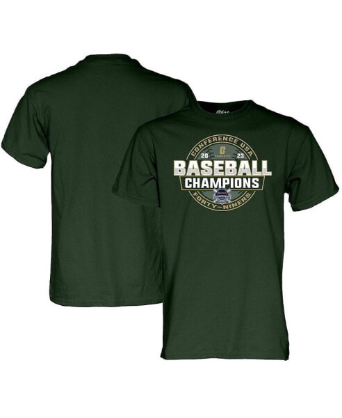 Men's Green Charlotte 49ers 2023 C-USA Baseball Conference Tournament Champions T-shirt