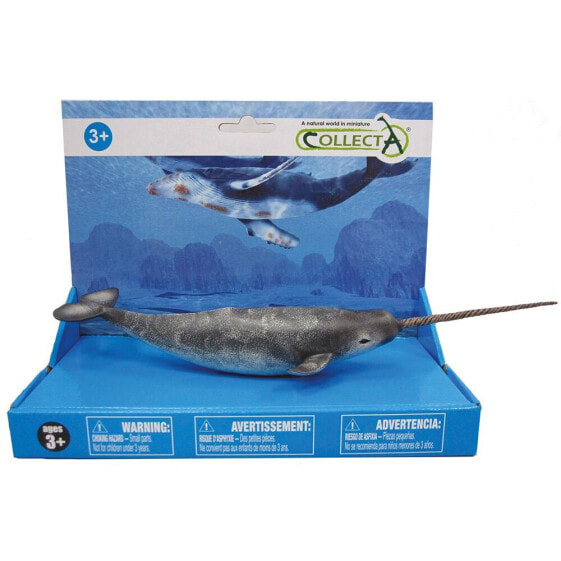 Фигурка Collecta Narwhal Whale Unicorn On Platform Figure Collecta Ocean Life (Коллекта Морские создания)