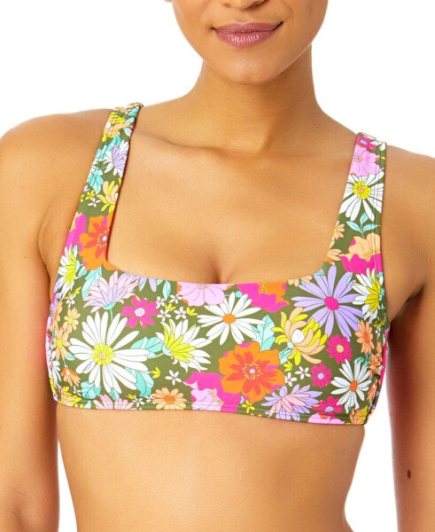 Купальник женский Salt + Cove juniors' Floral Square-Neck Bikini Top