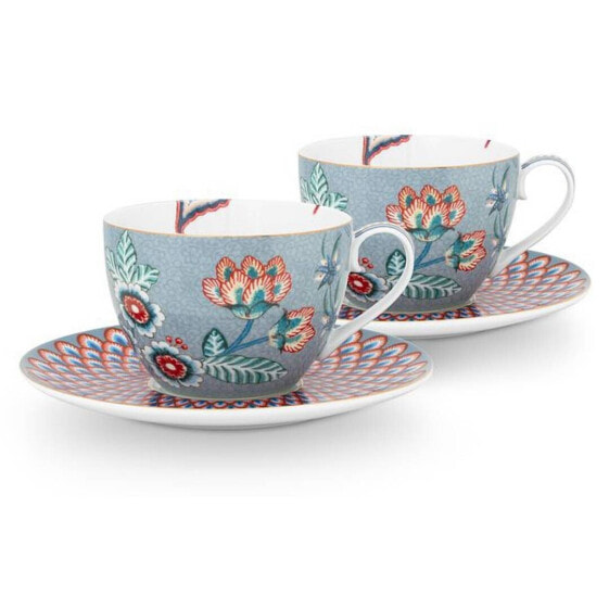 Tasse und Untertasse Flower (2er Set)