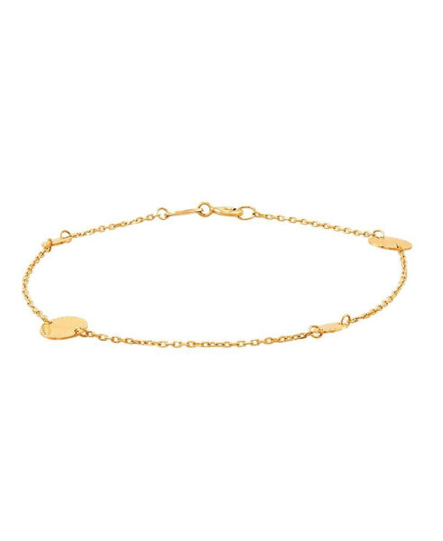 Браслет Macy's Diamond Cut в 10K Yellow Gold.