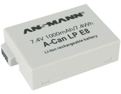 Li-Ion аккумулятор ANSMANN® A-Can LP-E8 1000 mAh 7.4 V