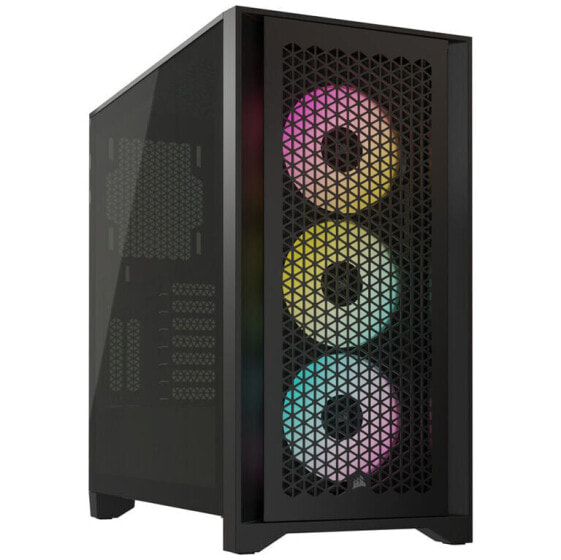 Corsair iCUE 4000D RGB Airflow Mid-Tower, Tempered Glass - schwarz