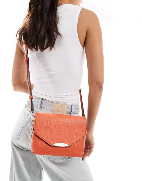 Accessorize crossbody bag in orange