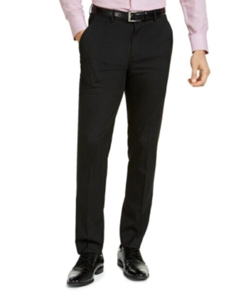 Alfani Men's Slim Fit Stretch Solid Suit Pants Black 30W 32L