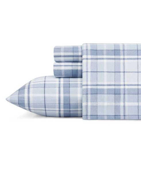 Mulholland Plaid Flannel Sheet Set, Twin