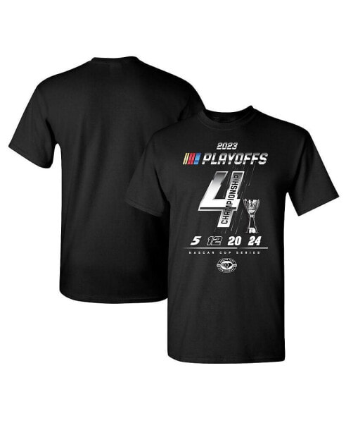 Men's Heather Charcoal 2023 NASCAR Cup Series Playoffs Championship Four T-shirt