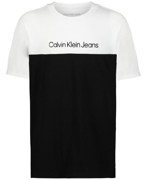 Big Boys Clean Cut Logo Graphic Short-Sleeve Cotton T-Shirt