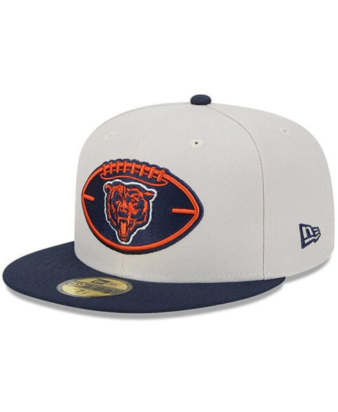 Men's Stone/Navy Chicago Bears 2024 Sideline Historic 59FIFTY Fitted Hat