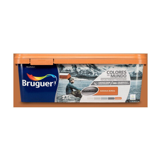 Краска пластиковая Bruguer Boreal Contrast 2,5 л Оранжевая