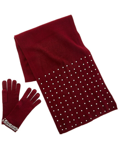 Аксессуары для женщин от La Fiorentina - Набор перчаток и шарфа Glove & Scarf Set