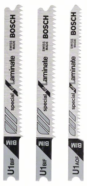 Bosch 3tlg. Stichsägeblatt-Set U 1 BIF (2x); U 1 AOF