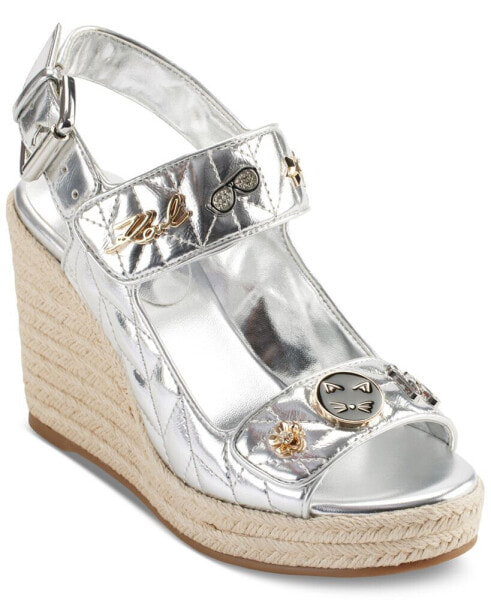 Women's Carolyna Embellished Espadrille Wedge Sandals