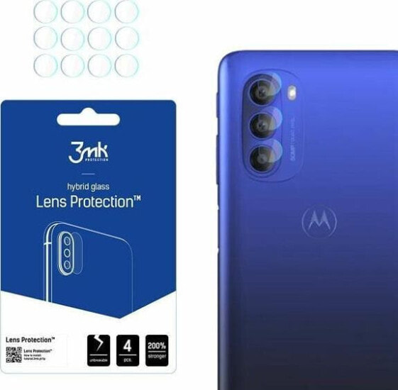 3MK Szkło hybrydowe na aparat (4szt) 3MK FlexibleGlass Lens do Motorola Moto G51 5G