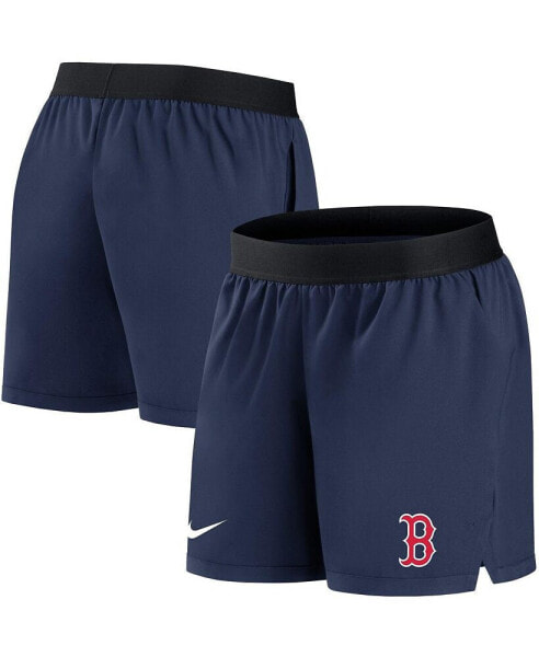 Women's Navy Boston Red Sox Authentic Collection Flex Vent Max Performance Shorts