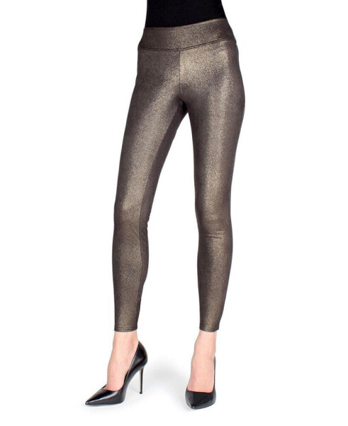 Metallic Sheen Shaping Women's Leggings