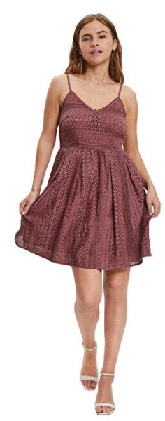Повседневное платье Vero Moda VMHONEY Regular Fit 10220925 Розово-коричневое
