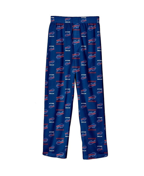 Big Boys Royal Buffalo Bills Team-Colored Printed Pajama Pants