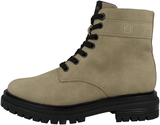 s.Oliver Ladies Fleece Lined Lace Up Boots