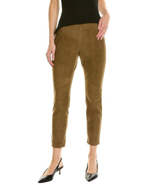 Lafayette 148 New York Murray Skinny Suede-Front Pant Women's Xs