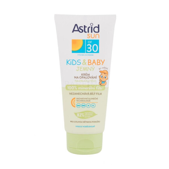 Astrid Sun Kids & Baby Soft Face and Body Cream SPF30 100 ml sonnenschutz wasserfest für Kinder