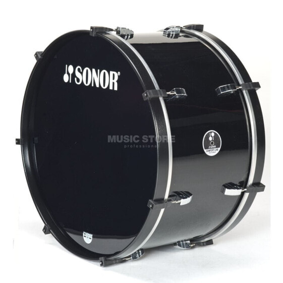 Sonor Marching BassDrum MC 2410 B CB 24"x10", Comfort-Line, Black